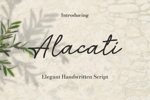 Alacati: A Poetic Handwritten Font for Elegant Web Design