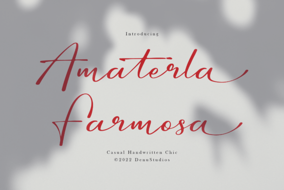 Amaterla Farmosa: A Chic Handwritten Font for Web Design