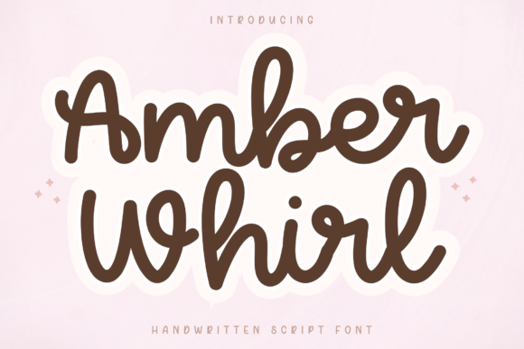 Amber Whirl: A Playful Font for Creative Branding