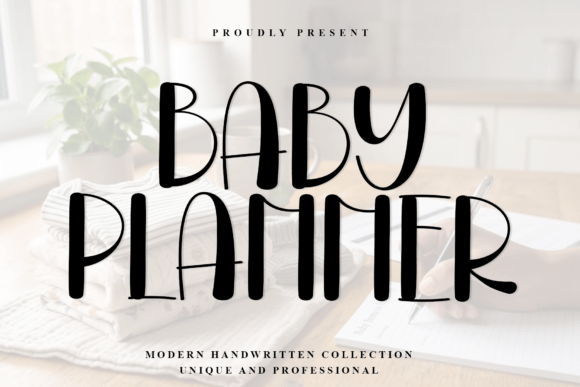 Baby Planner: A Modern Handwritten Font for Web Design
