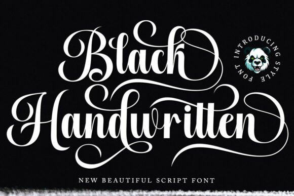 Black Handwritten: A Calligraphy Font for Elegant Web Design