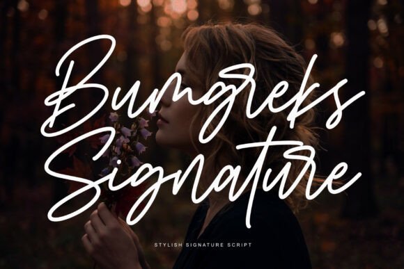 Discover Bumgreks Signature: A Stylish Script Font for Web Design