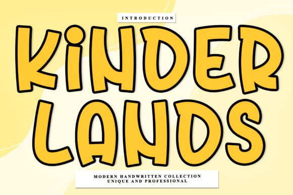 Discover Kinder Lands: A Charming Handwritten Font for Editorial Design
