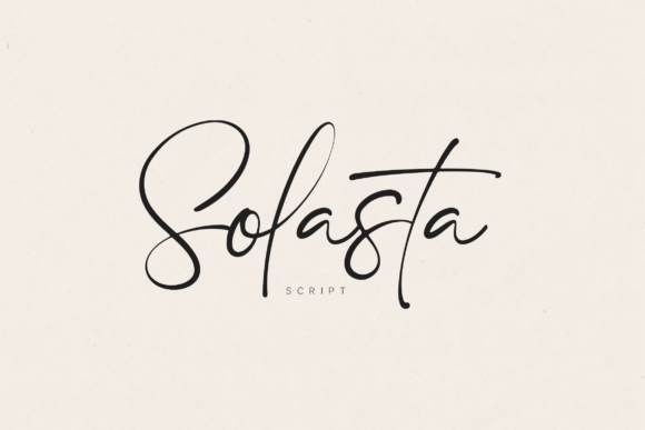 Discover Solasta: A Refined Script Font for Editorial Design