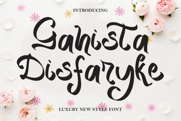 Elevate Your Brand with Gahista Disfaryke Font