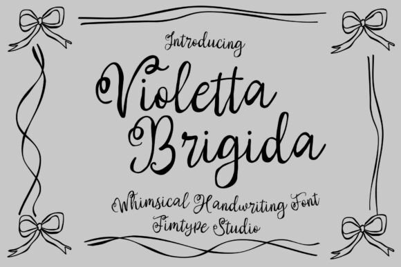 Enhance Your Brand with Violetta Brigida Font