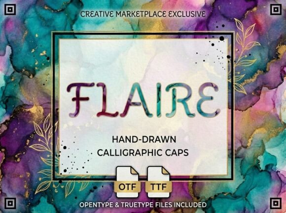 Flaire: The Perfect Handwritten Font for Craft and Product Design