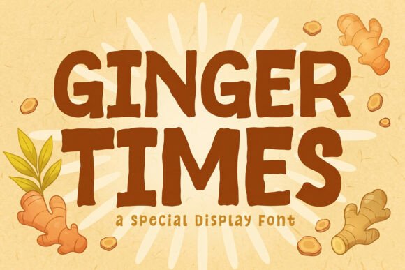 Ginger Times: A Charming Display Font for Editorial Design