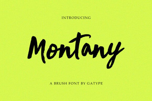 Montany: A Versatile Script Font for Creative Campaigns