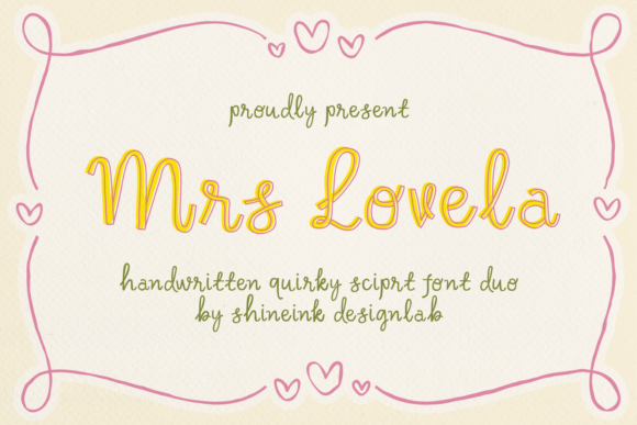 Mrs Lovela: The Handwritten Script Font for Your Craft Business