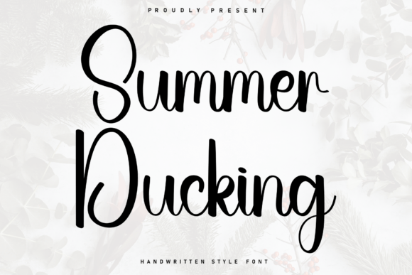 Summer Ducking: A Cozy Handwritten Font for Branding