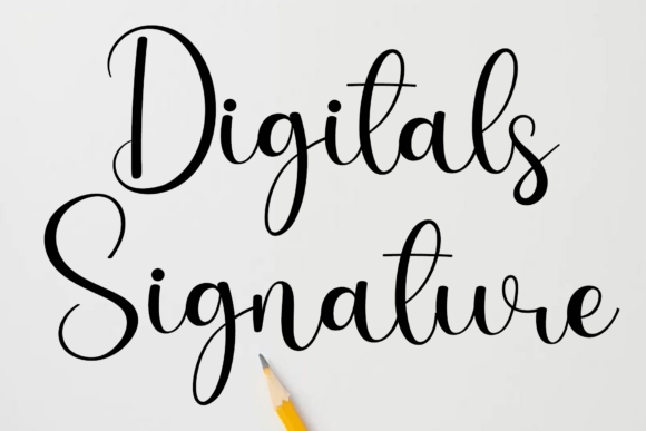The Digitals Signature Font for Authentic Business Branding
