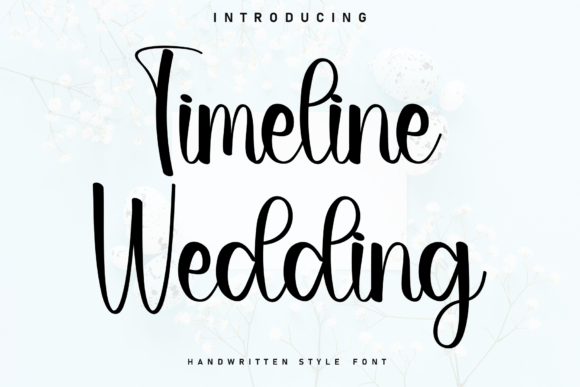 Timeline Wedding: A Handwritten Font for Digital Elegance