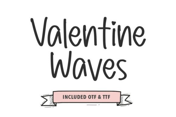 Valentine Waves: A Bold Brush Font for Digital Campaigns