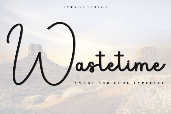 Wastetime: A Font for Elegant and Engaging Design