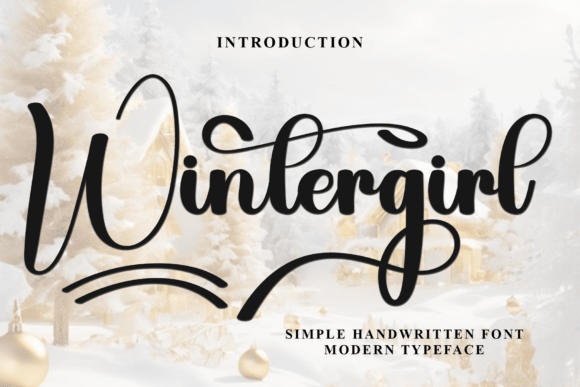 Wintergirl: A Charming Script Font for Editorial Design