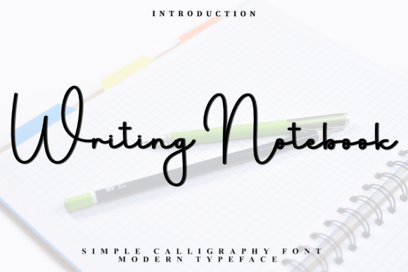 Writing Notebook: A Versatile Font for Craft and Design